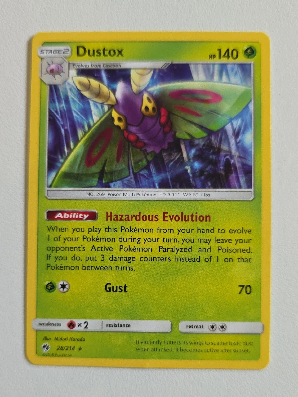Pokemon Dustox Card